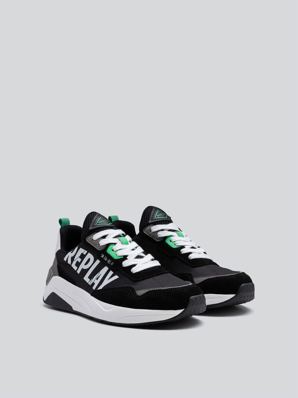 REPLAY TENNET SIGN SNEAKERS WITH LACES