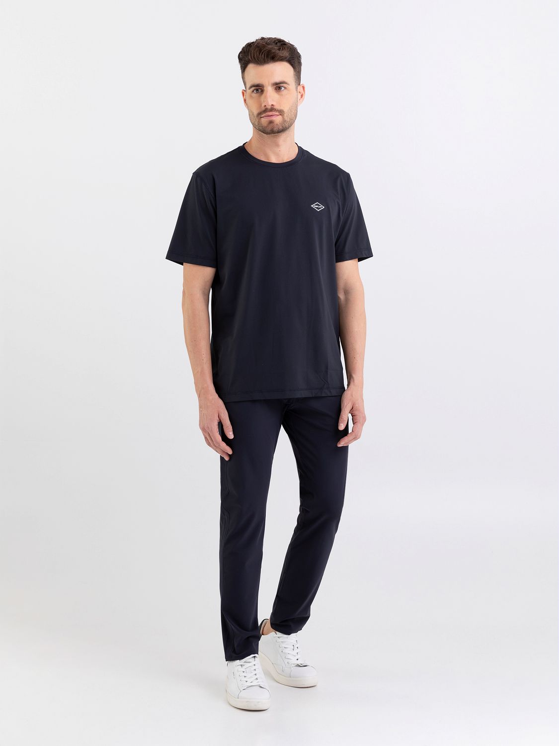 REPLAY JERSEY T-SHIRT WITH LOGO