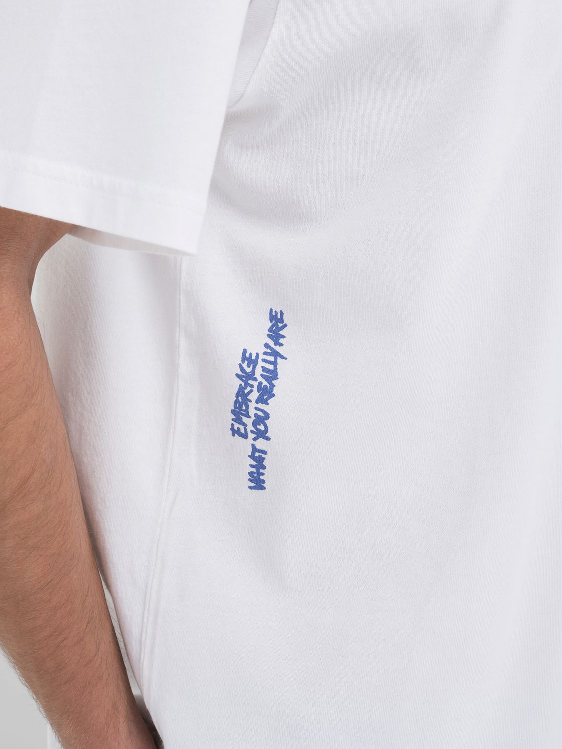 REPLAY GENDERLESS CREW-NECK T-SHIRT WITH 9ZERO1 LOGO AND GRAPHIC PRINTS