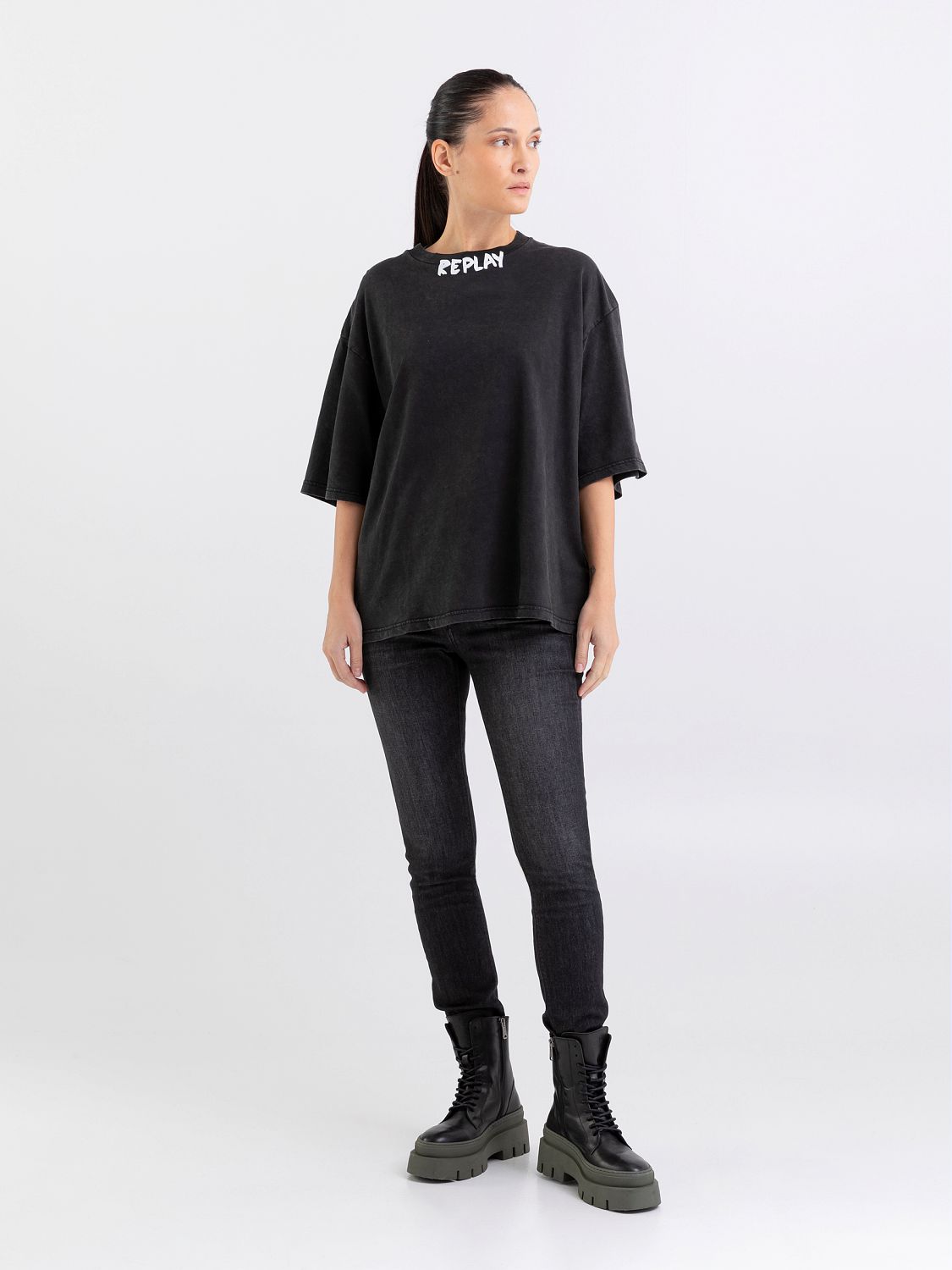 REPLAY OVERSIZED BOXY T-SHIRT